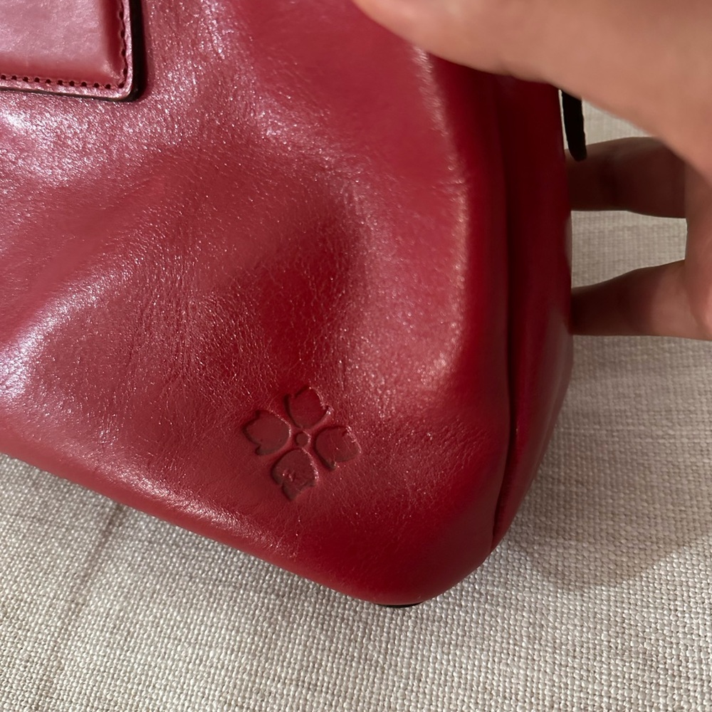 Patricia Nash Empoli leather satchel (scarlet) - Picture 3 of 12